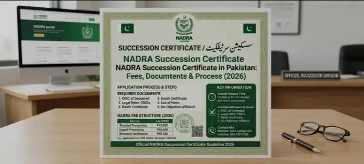 NADRA Succession Certificate in Pakistan (2026)