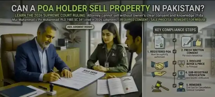 Can a Power of Attorney Holder Sell Property in Pakistan?