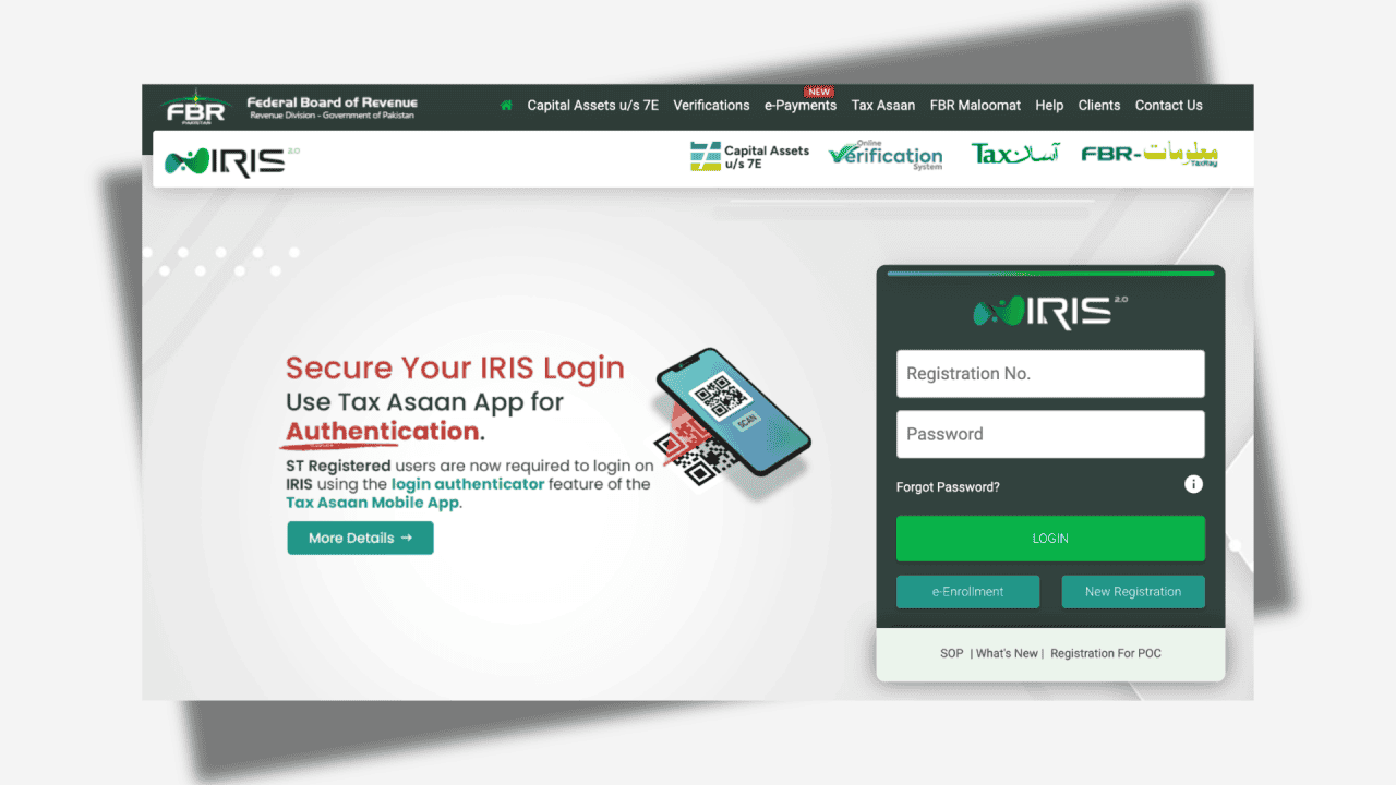 Sales Tax Registration with IRIS Portal